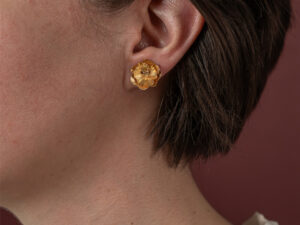 Boucles d&rsquo;oreilles Délicatesse 1 fleur M or
