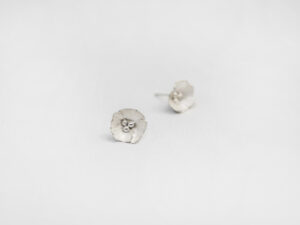 Boucles d&rsquo;oreilles Délicatesse 1 fleur S argent