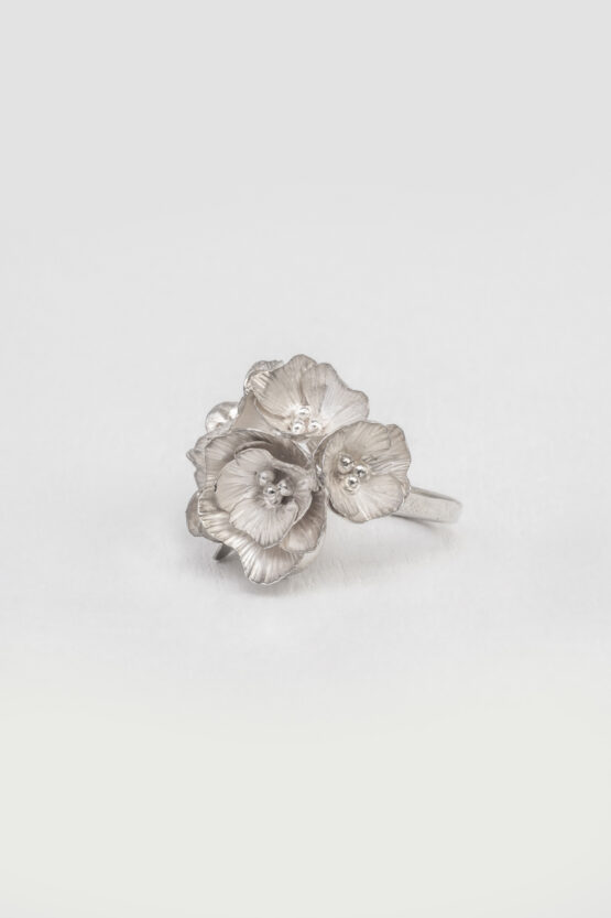 Bague Délicatesse 6 fleurs argent
