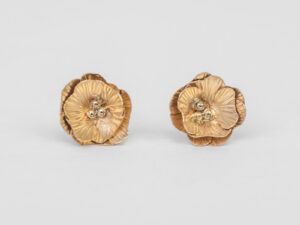 Boucles d&rsquo;oreilles Délicatesse 1 fleur M or