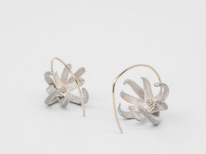 Boucles d’oreilles Succulente S argent et or