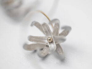 Boucles d’oreilles Succulente S argent et or