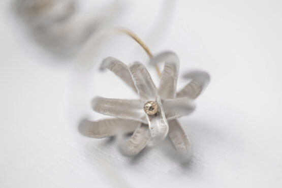 Boucles d'oreilles Succulente S argent et or – Image 2