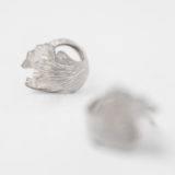 Boucles d'oreilles Lenteur M argent – Image 3