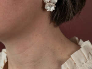 Boucles d’oreilles Délicatesse 3 fleurs argent