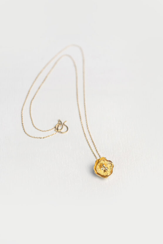 Collier Délicatesse 1 fleur or