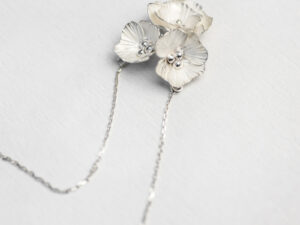 Collier Délicatesse 3 fleurs argent