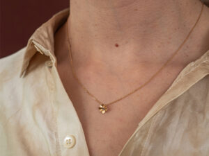 Collier Délicatesse 1 fleur XS or et diamant