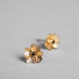 Boucles d'oreilles Délicatesse 1 fleur XS or et diamants – Image 4