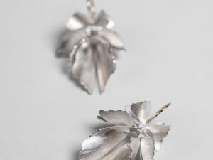 Boucles d&rsquo;oreilles MIMESIS argent et or 18k