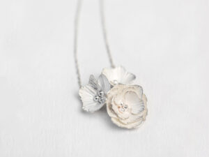 Collier Délicatesse 3 fleurs argent
