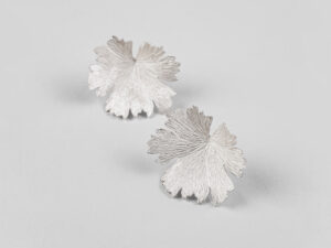 Boucles d&rsquo;oreilles Herbes Folles en argent M