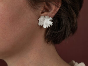 Boucles d&rsquo;oreilles Herbes Folles en argent M
