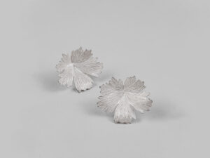 Boucles d’oreilles Herbes Folles 1 feuille en argent S