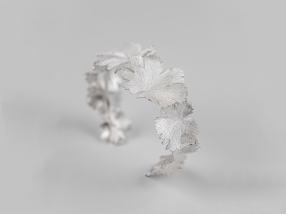 Bracelet feuilles argent 925
