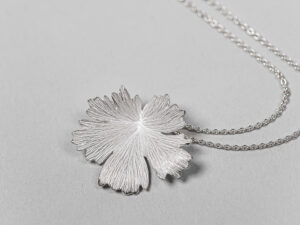 Collier Herbes Folles 1 feuille en argent S