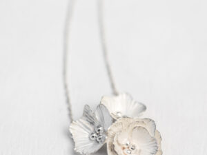 Collier Délicatesse 3 fleurs argent