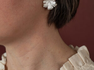 Boucles d’oreilles Herbes Folles 1 feuille en argent S