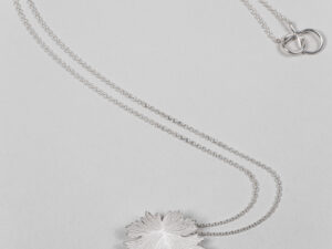 Collier Herbes Folles 1 feuille en argent S