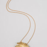Collier Herbes Folles 1 feuille en or S