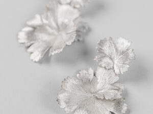 Boucles d&rsquo;oreilles Herbes Folles 3 feuilles en argent