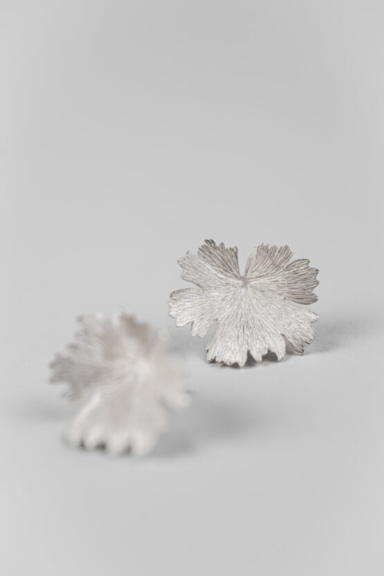 Boucles d'oreilles Herbes Folles en argent M – Image 6