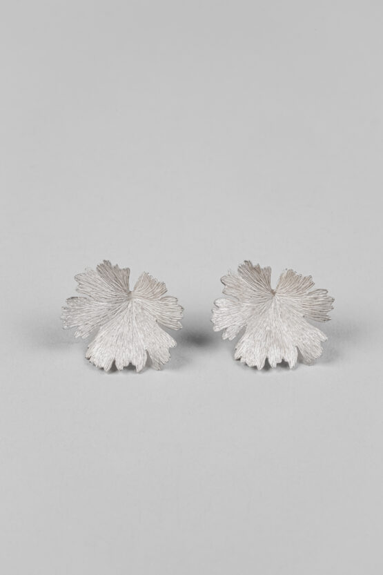 Boucles d'oreilles Herbes Folles en argent M – Image 5
