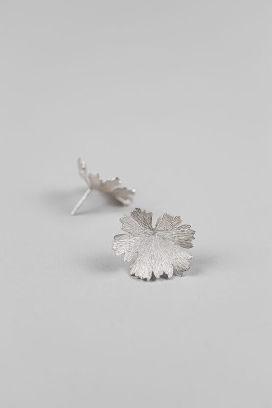 Boucles d'oreilles Herbes Folles en argent M – Image 4